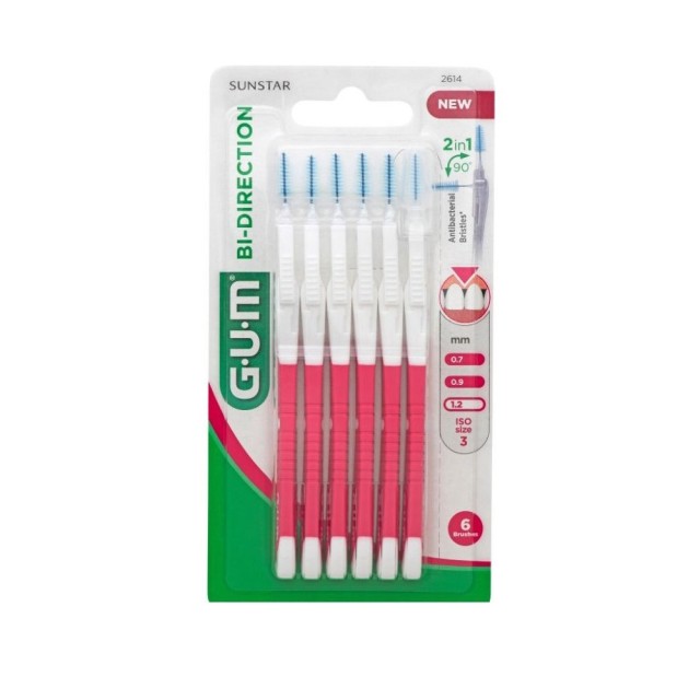 GUM - 2614 Bi-Direction 1.2mm | 6 brushes