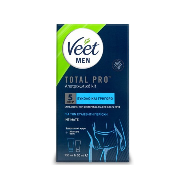 Veet Men Αποτριχωτικό Κιτ Intimate για την Ευαίσθητη Περιοχή του Άνδρα Κρέμα Αποτρίχωσης 100 ml + Aftercare Balm 50 ml