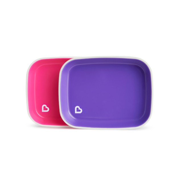 MUNCHKIN - Splash Plates 6m+ Pink-Purple | 2τμχ
