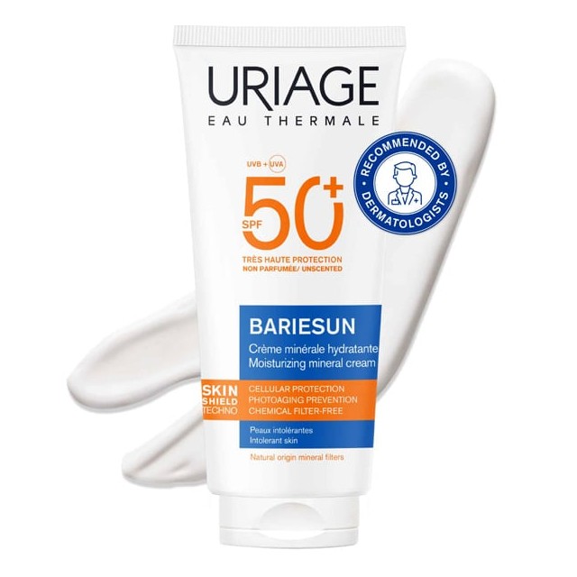 Uriage Bariesun Moisturizing Mineral Cream SPF50+ 100ml
