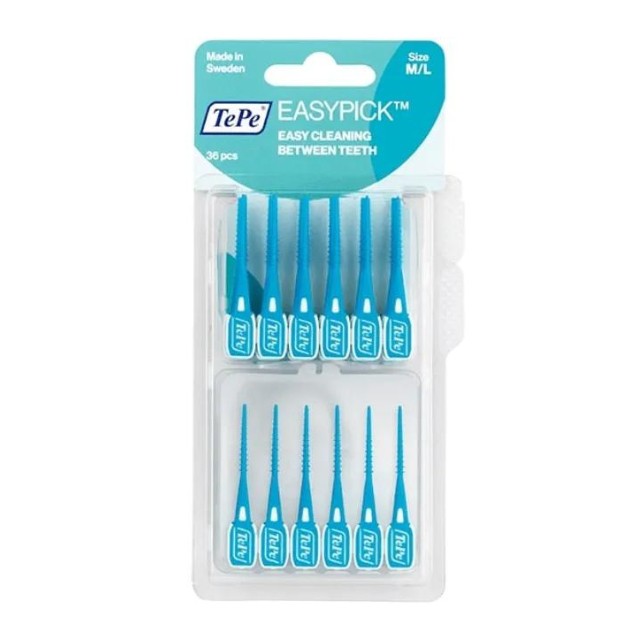TePe EasyPick Μεσοδόντιες Οδοντογλυφίδες M/L Mπλε 60τμχ