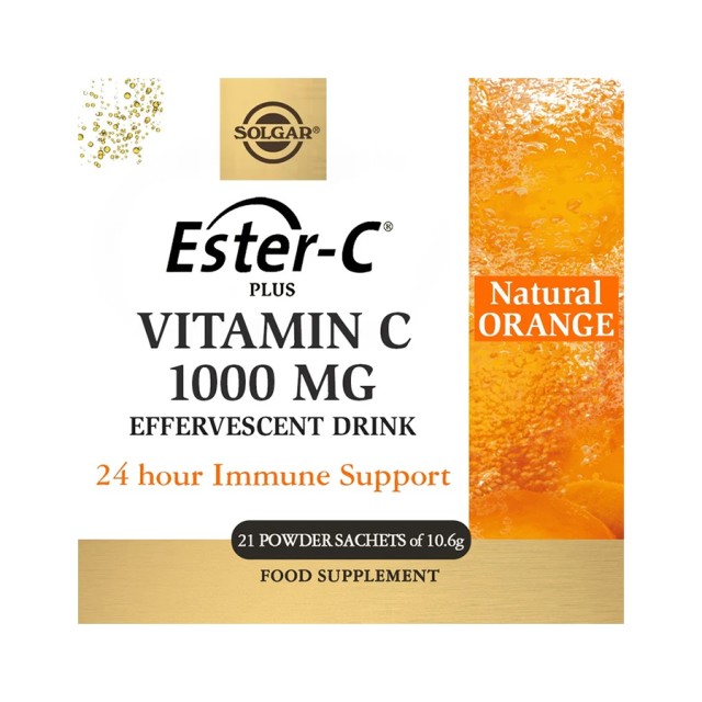 SOLGAR - Ester C Effervescent 1000mg |21 sach