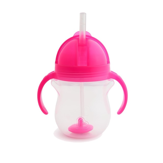 MUNCHKIN - Tip & Sip Straw Cup Pink 6m+ | 207ml