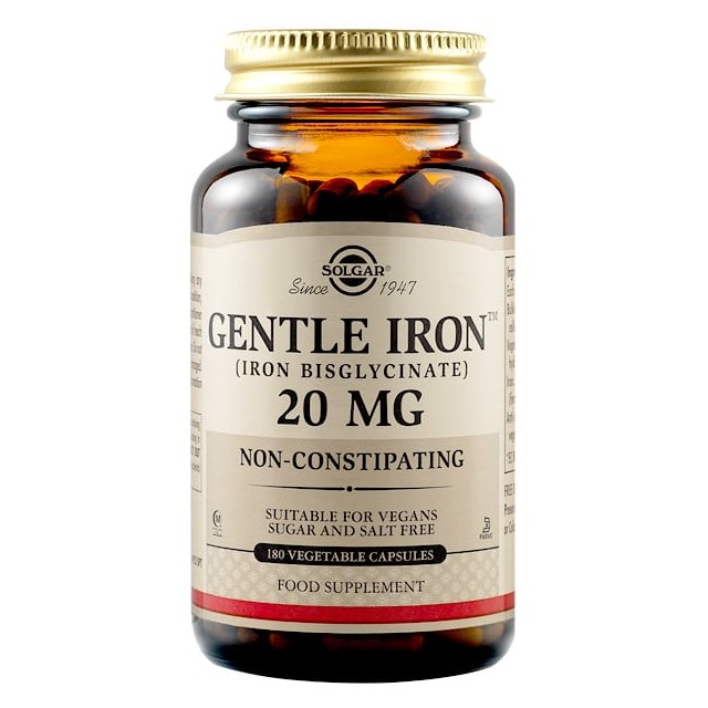Solgar Gentle Iron 20mg 180veg.caps