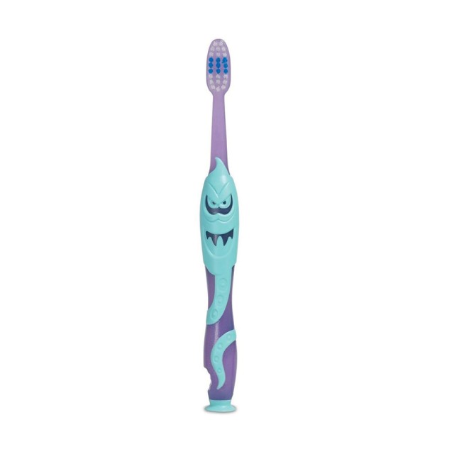 ELGYDIUM - Kids Toothbrush Monster Μωβ-Μπλε | 1τμχ
