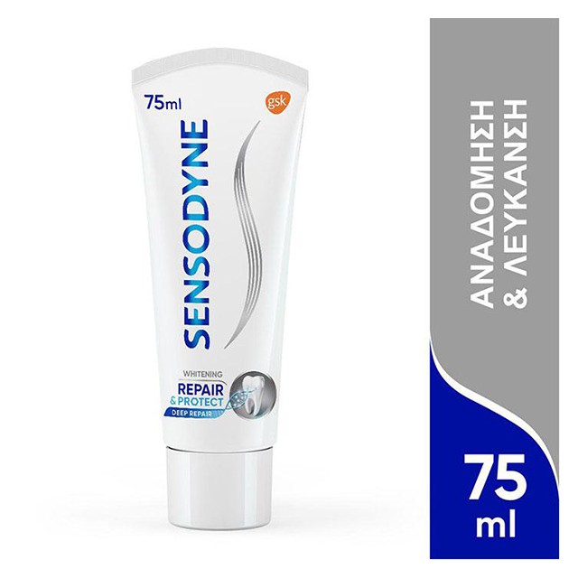 SENSODYNE - Repair & Protect Whitening Οδοντόκρεμα για Αναδόμηση & Λεύκανση | 75ml