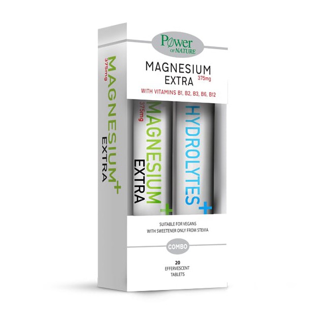 POWER HEALTH - Magnesium Extra 375mg (20tabs) + Δώρο Hydrolytes Plus (20tabs)