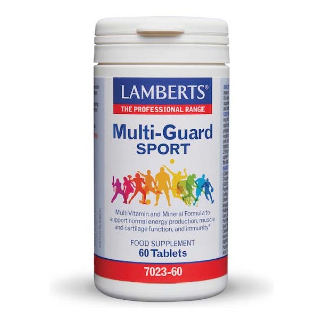Lamberts Multi-Guard Sport Πολυβιταμίνη για Ενέργεια, Ενίσχυση του Ανοσοποιητικού & το Νευρικό Σύστημα 60 ταμπλέτες