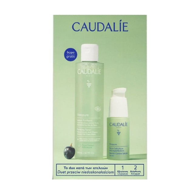 Caudalie Promo Vinopure Blemish Control Salicylic Serum 30ml & Δώρο Vinopure Purifying Toner 200ml