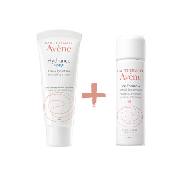 AVENE - Promo Hydrance Legere (50ml) & ΔΩΡΟ Eau Thermale Spray (50ml)