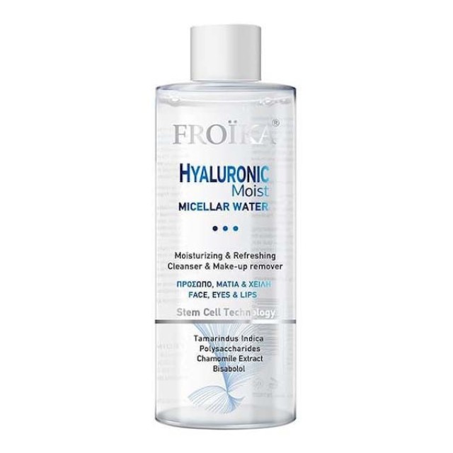 Froika Hyaluronic Moist Micellar Water Stem Cell Technology Νερό Καθαρισμού για Πρόσωπο, Μάτια & Χείλη, 400ml