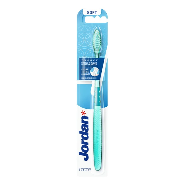 JORDAN - Target Teeth Gums Toothbrush Soft Green | 1τμχ