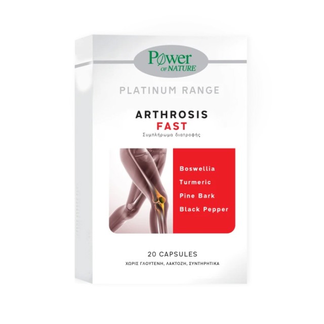 Power of Nature Platinum Range Arthrosis Fast, 20 Capsules