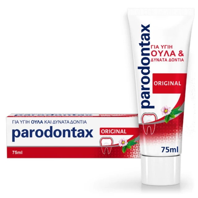 Parodontax Original Οδοντόκρεμα με Γεύση Μέντας & Τζίντζερ για Ούλα που Αιμοραγούν 75ml