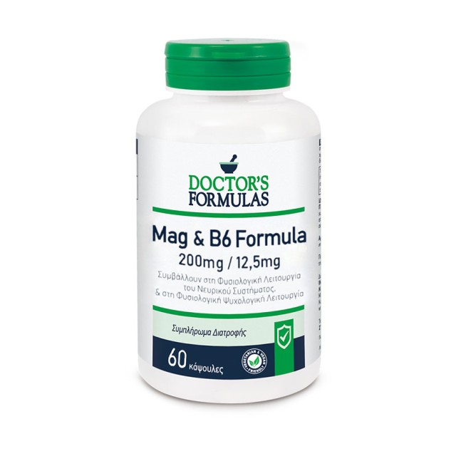 DOCTORS FORMULAS - Mag & B6 Formula 200mg/12,5mg | 60caps