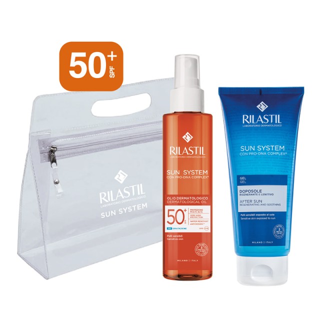 RILASTIL - Promo Sun System Dermatological Oil  SPF50+ (200ml) & Δώρο After Sun Gel (200ml)