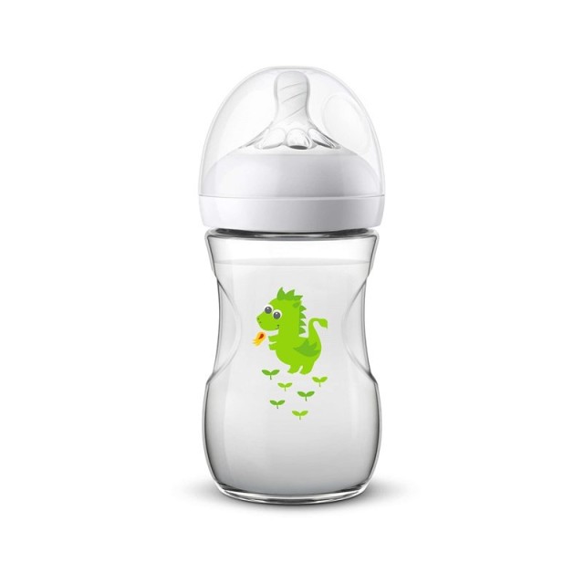 AVENT - Natural Πλαστικό Μπιμπερό 1m+ (SCF070/24) Δράκος | 260ml