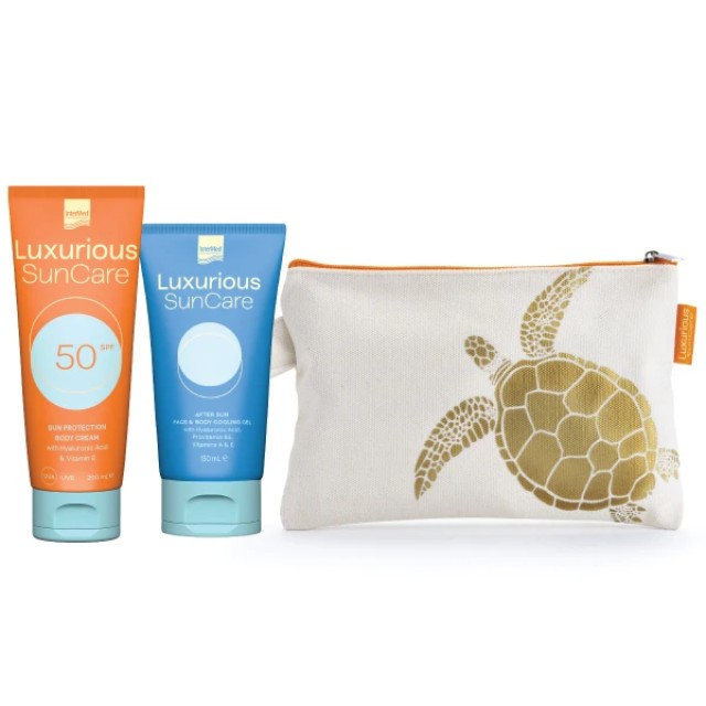 Intermed Luxurious Promo Suncare Protection Body Cream Spf 50, 200ml & After Sun Face & Body Cooling Gel 150ml