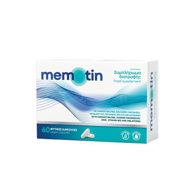 BioAxess Memotin Συμπλήρωμα για τον Ύπνο 60 φυτικές κάψουλες
