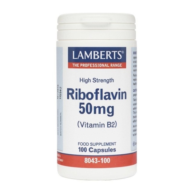 LAMBERTS - Riboflavin (B2) 50mg | 100caps
