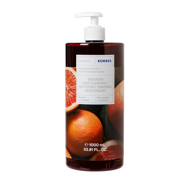KORRES - Grapefruit Sunrise Renewing Body Cleanser Shower Gel | 1000ml