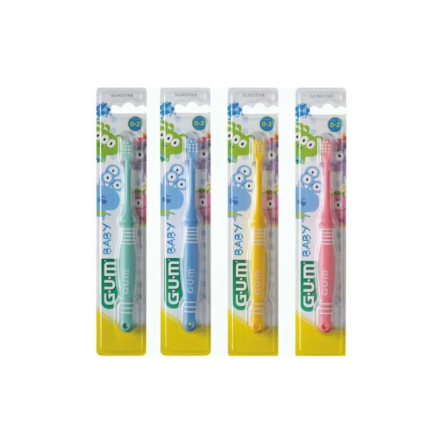 GUM - 213 Baby 0-2 years Οδοντόβουρτσα Ροζ | 1τμχ