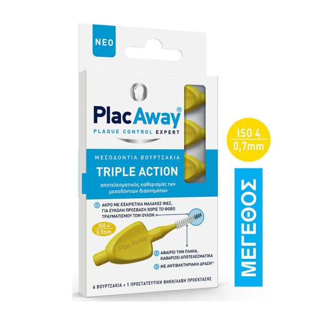 PLAC AWAY - Triple Action ISO 4 0,7mm Yellow | 6τμχ
