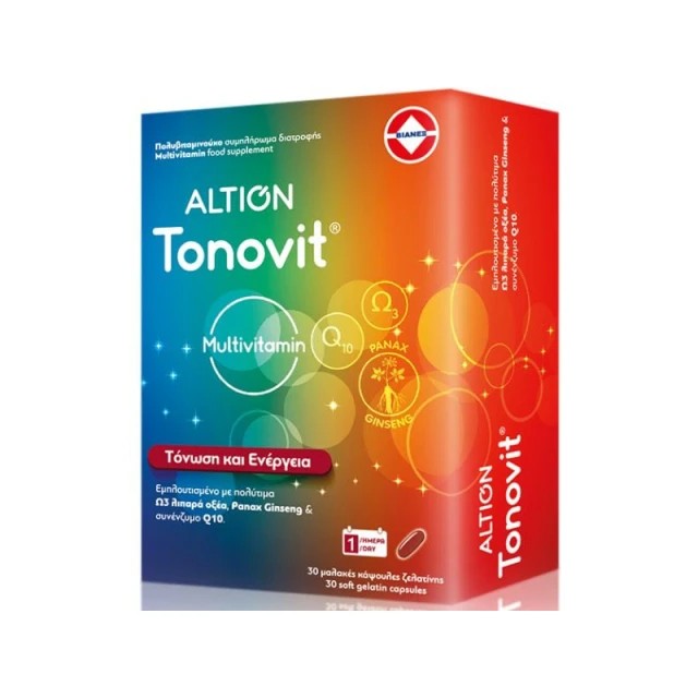 Altion Tonovit Multivitamin για Τόνωση & Ενέργεια 30softcaps