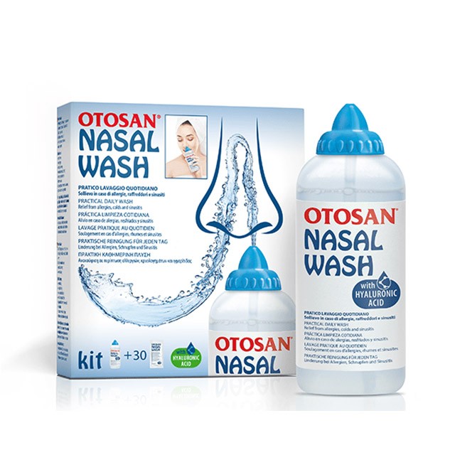 OTOSAN - Nasal Wash Kit Φιαλίδιο (1τμχ) & Φακελάκια με Φυσιολογικό Ορό (30sachets)