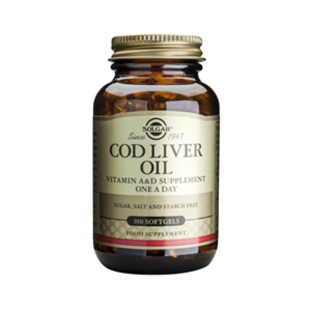 SOLGAR - Cod Liver Oil | 100 softgels