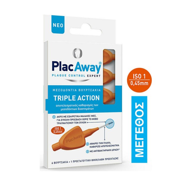 PLAC AWAY - Triple Action ISO 1 0,45mm Orange | 6τμχ