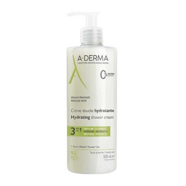 A-Derma Hydrating Shower Cream 3 in 1, 500ml