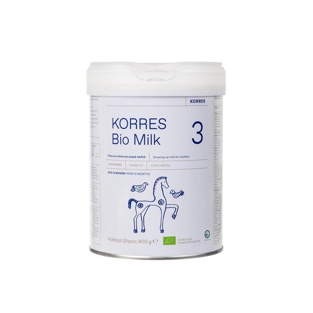 KORRES - BIO MILK 3 Βιολογικό Αγελαδινό Γάλα για Βρέφη 12+ μηνών| 400gr