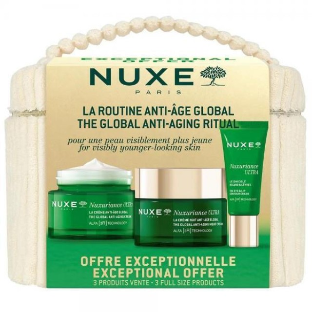 Nuxe Promo Nuxuriance Ultra The Global Anti-Aging Cream Αντιγηραντική Κρέμα Προσώπου 50ml & Night Cream 50ml & The Eye & Lip Contour Cream 15ml