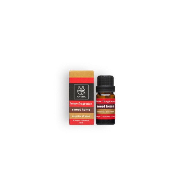 APIVITA - Home Fragrance Sweet Home Essential Oil Blend Orange Cinnamon Clove | 10ml