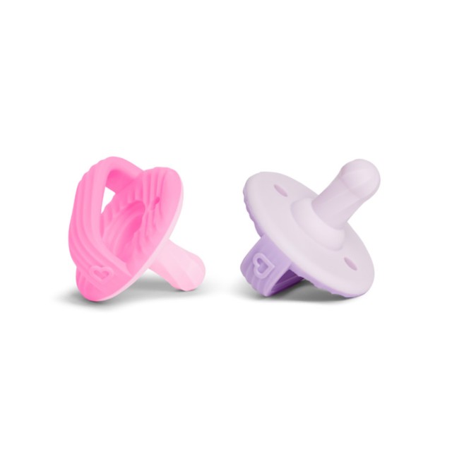 MUNCHKIN - Sili-Soothe & Teethe Pink - Purple 3m+ | 2τμχ