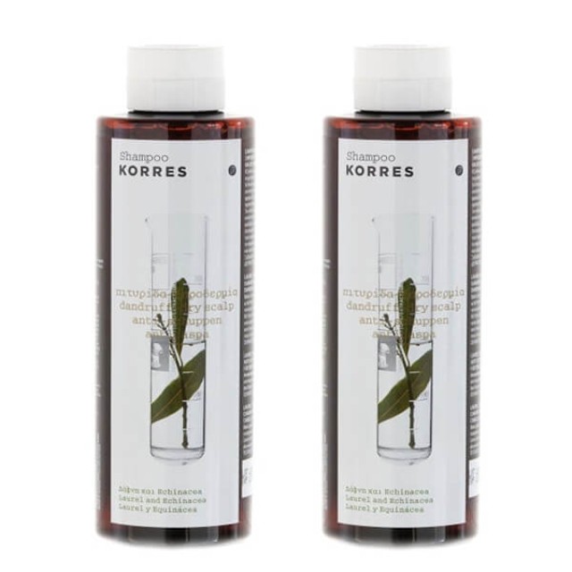 KORRES -  Σαμπουάν με Δάφνη & Echinacea (1+1) ΔΩΡΟ | 2x250ml