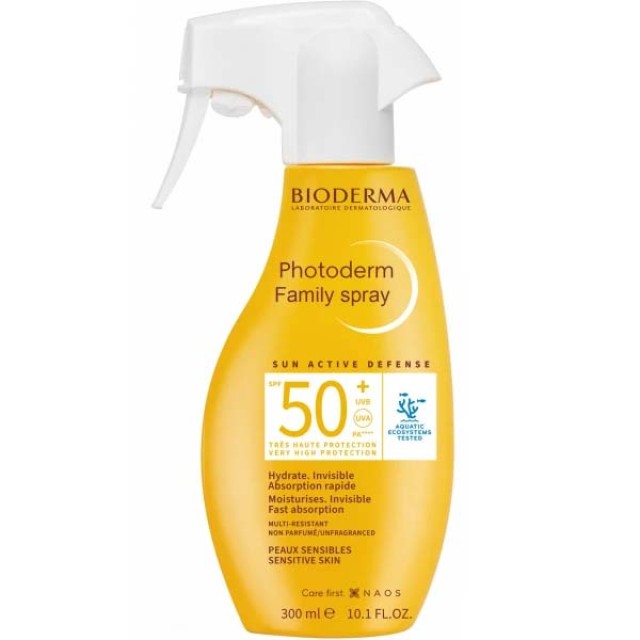 Bioderma Photoderm Family Spray For Sensitive Skin SPF50+, 300ml