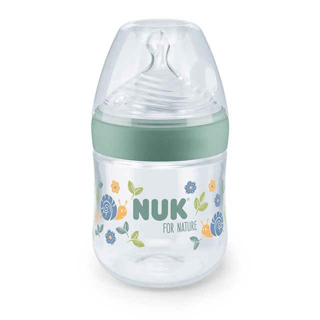 NUK - for Nature Μπιμπερό PP Με Δείκτη Ελέγχου Θερμοκρασίας Πράσινο | 150ml