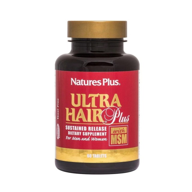 Natures Plus Ultra Hair Plus Συμπλήρωμα Διατροφής κατά της Τριχόπτωσης 60 Ταμπλέτες