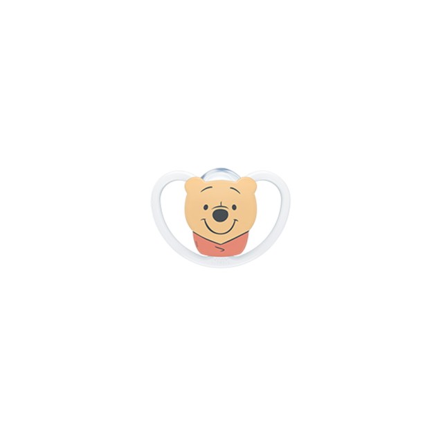 NUK - Disney Baby Space Πιπίλα Σιλικόνης Winnie 6-18m (10.736.611) | 1τμχ