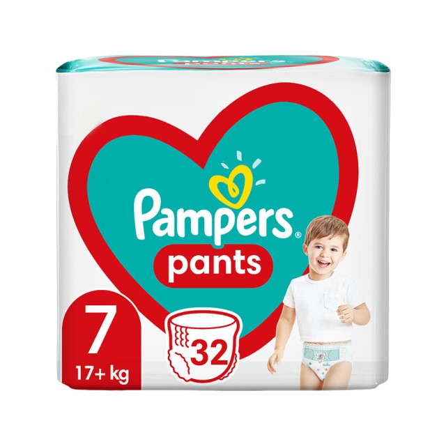 PAMPERS - Pants Πάνες-Βρακάκι Pack No7 (17+ kg) | 32 τμχ