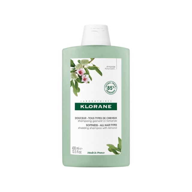 Klorane Σαμπουάν Όγκου & Λείανσης με Αμύγδαλο, 400 ml
