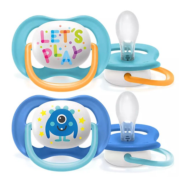 AVENT - Ultra Air Happy Πιπίλα 6-18m SCF080/10 Μπλε | 2τμχ