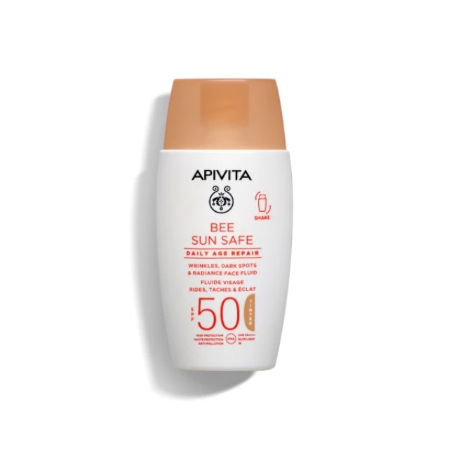 Apivita Bee Sun Safe Daily Age Repair SPF50 Tinted Face Fluid 50ml