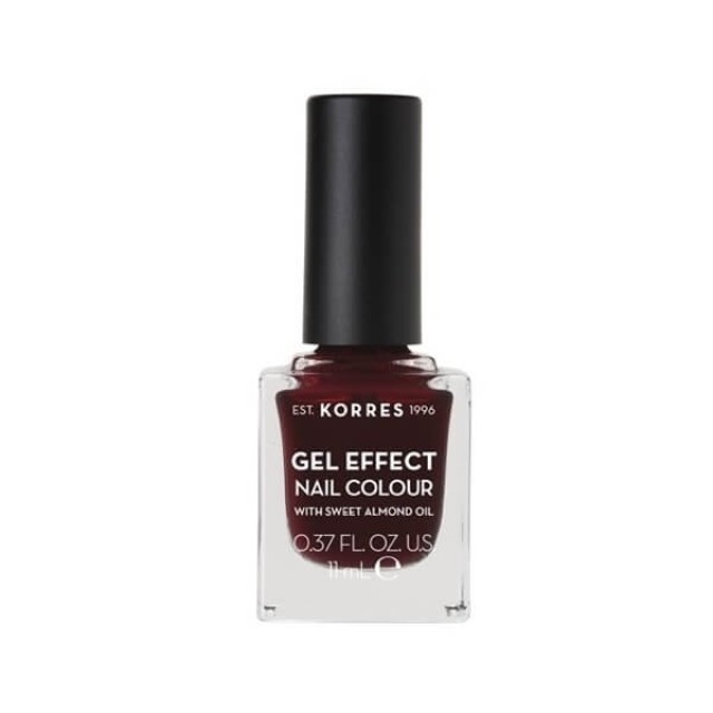 KORRES - Gel Effect Nail Colour No57 Burgundy Red | 11ml