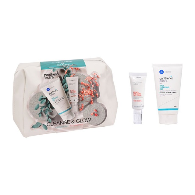 MEDISEI - Panthenol Extra Promo Cleanse & Glow  Face Cleansing Gel (150ml) & Retinol Anti-Aging Face Cream (30ml)