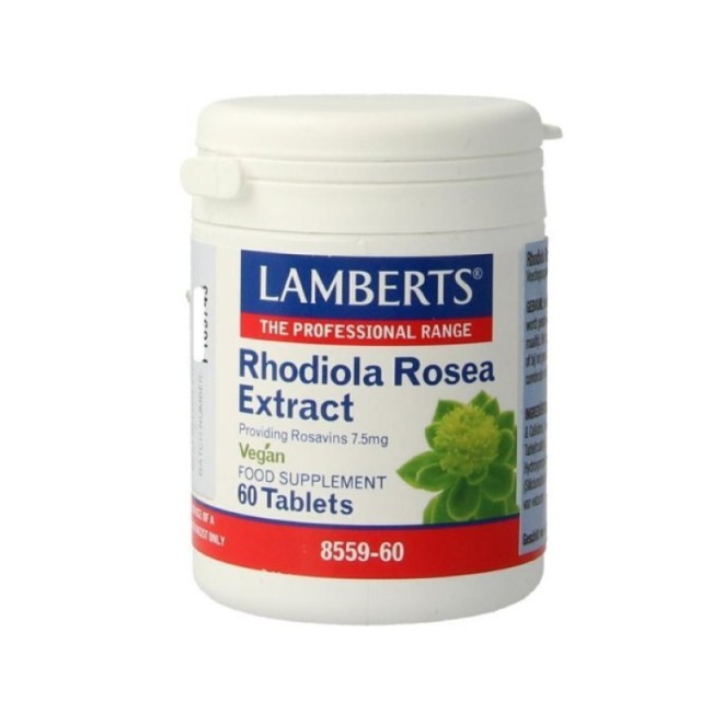 Lamberts Rhodiola Rosea Extract Συμπλήρωμα για Φυσική & Πνευματική Ενέργεια 60 Ταμπλέτες