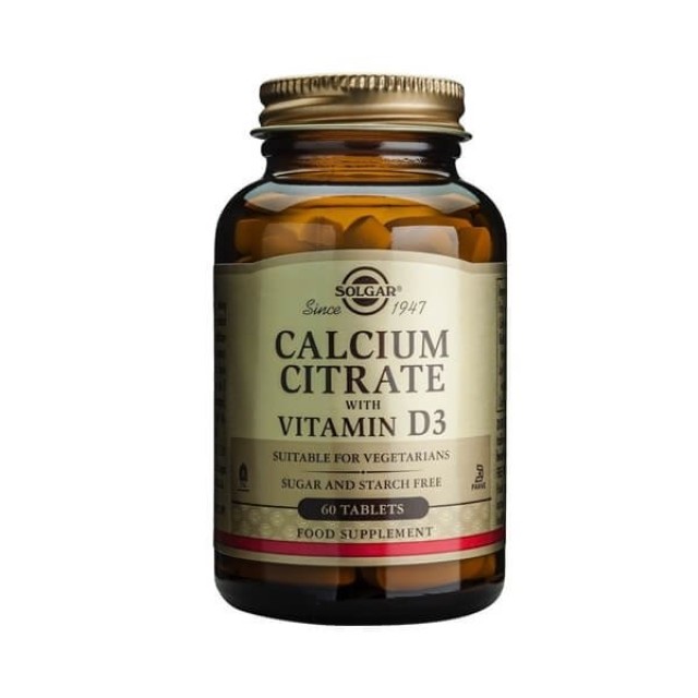 SOLGAR - Calcium Citrate with Vitamin D3 | 60tabs