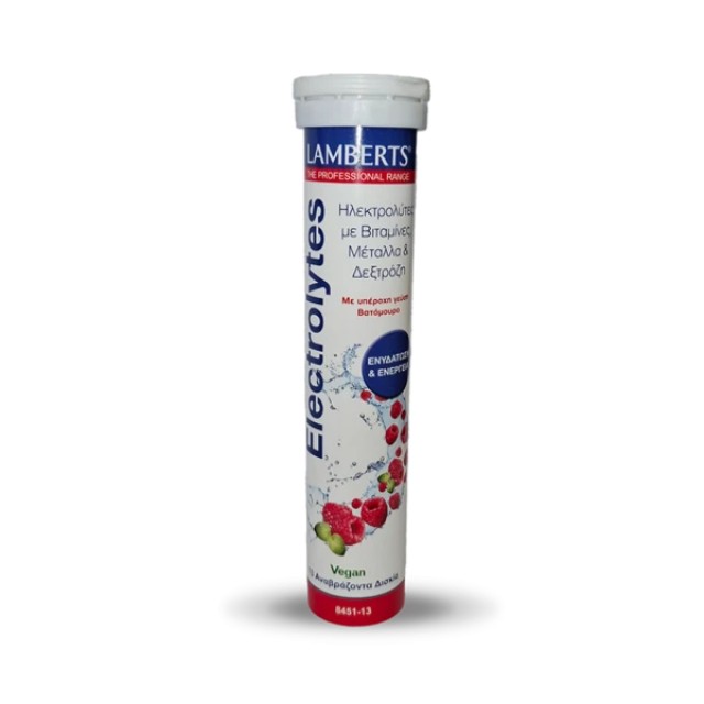 Lamberts Electrolytes με Γεύση Βατόμουρο, 13 Αναβράζοντα Δισκία